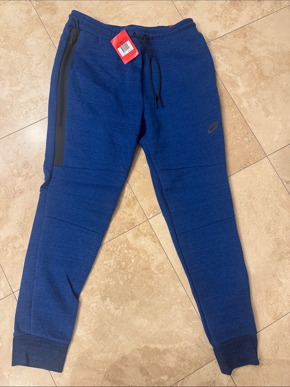 Nike Men's Deep Royal Blue Tech Fleece Jogger Sweatpants